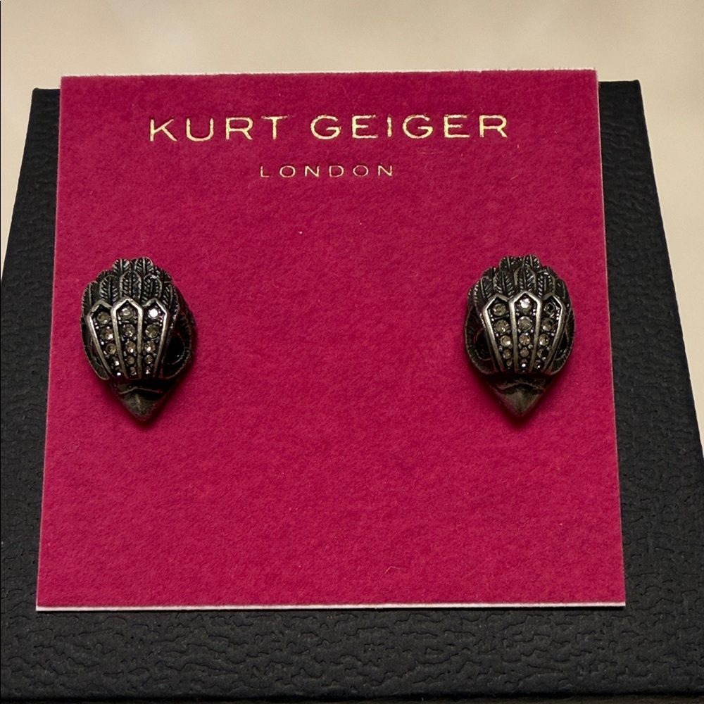 Kurt Geiger London Signature Eagle Head Stud Earrings- NWT